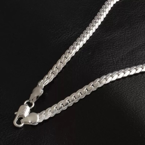 925 Sterling silver snake necklace - Picture 4 of 4